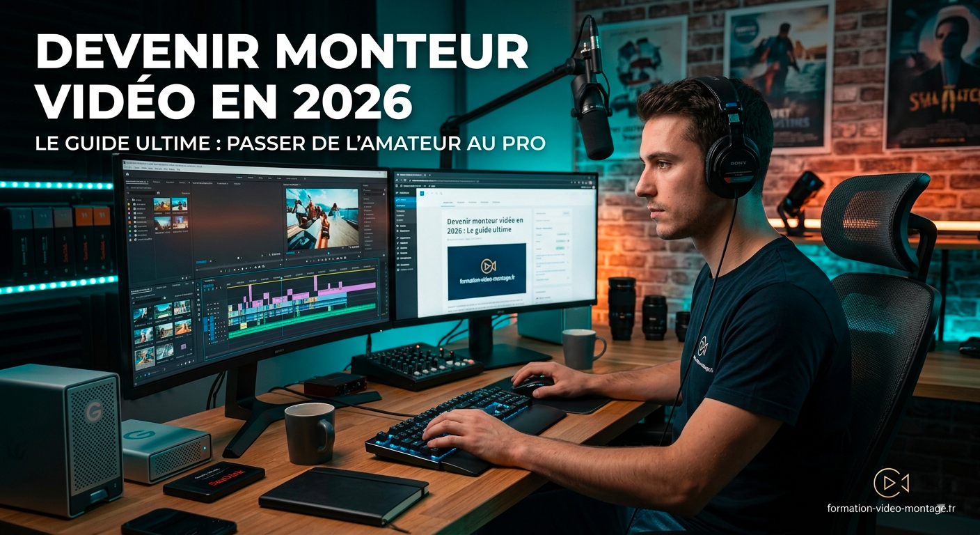 Devenir monteur vidéo en 2026 : Le guide ultime pour passer de l’amateur au pro.